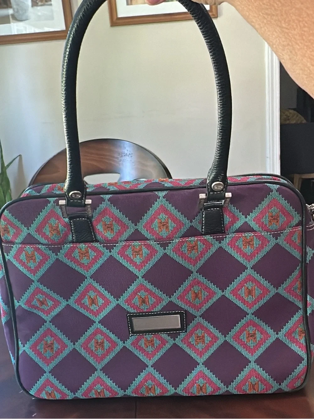 Pineda Covalin continental laptop/travel bag canvas and leather trims. (Bags24)